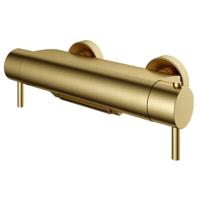 Hotbath Buddy thermostatische badmengkraan met cascade uitloop geborsteld messing B021BB - thumbnail