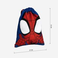 Rugtas met Koordjes Spidey Donkerblauw 27 x 33 cm - thumbnail