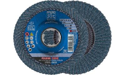 PFERD TOOLS 67689053 PFR 125-M Z 40 SGP CURVE STEELOX/X-LOCK Lamellenschijf Diameter 125 mm Boordiameter 22.23 mm Korrelgrootte (num) 40 RVS, Staal 10 stuk(s) PFERD TOOLS 67689053 PFR 125-M Z 40 SGP CURVE STEELOX/X-LOCK Lamellenschijf Diameter 125 mm Boordiameter 22.23 mm Korrelgrootte (num) 40 RVS, Staal 10 stuk(s)