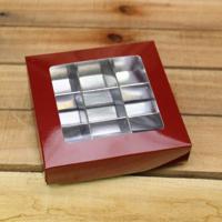 Bonbon doosjes - Chocolade doosje - Bordeaux 172 basic - 24 stuks - thumbnail