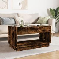 Salontafel met Infinity LED 90x50x50 cm gerookt eikenkleurig - thumbnail