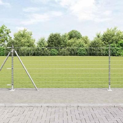 VidaXL Hek met paal zilver 1 x 10 m staal