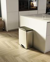 Curver decobin pedaalemmer 65l zilver metallic - thumbnail