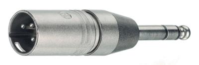 Neutrik NA3MP adapter XLR male - Jack male stereo