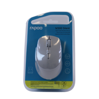 Rapoo Draadloze laser muis M300 Multi-mode geruisloos - Grijs - thumbnail