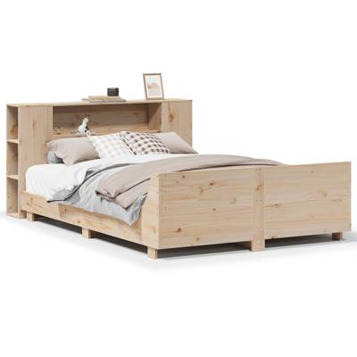 Bedframe zonder matras massief grenenhout 140x190 cm