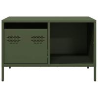 Salontafel 68,5x50x43,5 cm koudgewalst staal olijfgroen - thumbnail