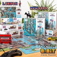 8-Bit Pixel Puzzle London Level 3 1000 Pieces - thumbnail