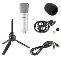 Vonyx CM300S studio USB condensatormicrofoon titanium - thumbnail