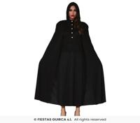 Zwarte Cape Halloween Budget met Capuchon - thumbnail
