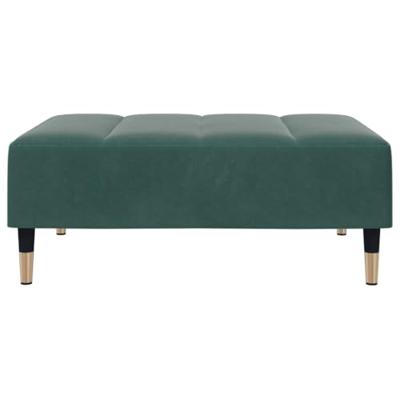 Voetenbank 77x55x31 cm fluweel donkergroen Voetenbank 77x55x31 cm fluweel donkergroen