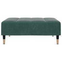 Voetenbank 77x55x31 cm fluweel donkergroen - thumbnail