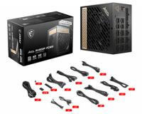 MSI MEG Ai1300P PCIE5 PC-netvoeding 1300 W ATX 80 Plus Platinum - thumbnail