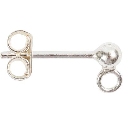 Creativ Company Oorsteker, l: 13 mm, zilver, 10 stuk/ 1 doos