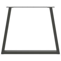 Eettafelpoten 2 st V-vormig 70x(72-73,3) cm staal antraciet - thumbnail