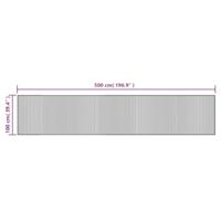 Vloerkleed rechthoekig 100x500 cm bamboe donkerbruin - thumbnail