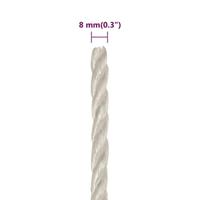 Werktouw 8 mm 250 m polypropeen wit - thumbnail