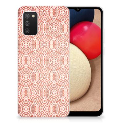 Samsung Galaxy A02s | TPU bumper | Pattern Orange Samsung Galaxy A02s | TPU bumper | Pattern Orange