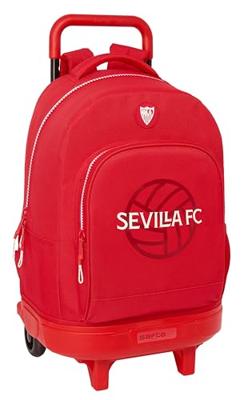 Schoolrugzak met Wielen Sevilla Fútbol Club Rood 33 x 45 x 22 cm