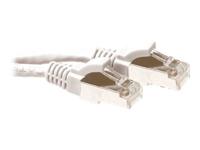 ACT Witte 10 meter LSZH SFTP CAT6A patchkabel snagless met RJ45 connectoren - thumbnail