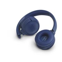 JBL Tune500 on-ear hoofdtelefoon met kabel in blauw – oortelefoon met 1-knops afstandsbediening, geïntegreerde microfoon en spraakassistent – telefoneren en muziek luisteren onderweg - thumbnail
