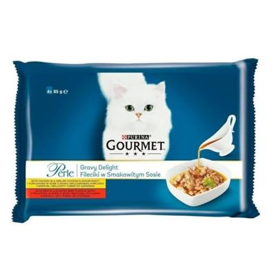 Purina GRMT PERLE GIGMV BEEF CRT natvoer voor kat 85 g