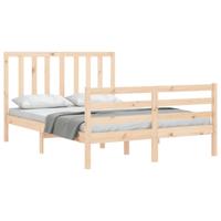 Bedframe zonder matras massief grenenhout 140x190 cm - thumbnail