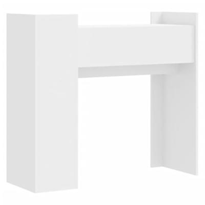 Wandtafel 100x35x90 cm bewerkt hout wit Wandtafel 100x35x90 cm bewerkt hout wit