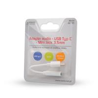 Savio Audio-adapter - USB type 3.1 C (M) - Jack 3,5 mm (F) - Wit AK-35 - thumbnail