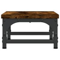 VidaXL Monitorstandaard 37x23x14 cm bewerkt hout gerookt eikenkleurig - thumbnail