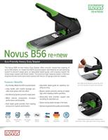 Novus Office 60-B56RENEW 023-0066 Bloknietmachine Zwart/groen 1 stuk(s) - thumbnail