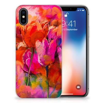 Hoesje maken Apple iPhone X | Xs Tulips Hoesje maken Apple iPhone X | Xs Tulips