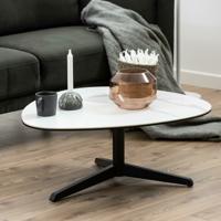 Sohome Salontafel 'Stephanie' Keramiek, 84 x 77cm, kleur Wit - thumbnail