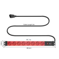 ACT PD3004 Stekkerdoos 9-voudig - thumbnail