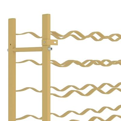 Wijnrek voor 36 flessen metaal goudkleurig Wijnrek voor 36 flessen metaal goudkleurig