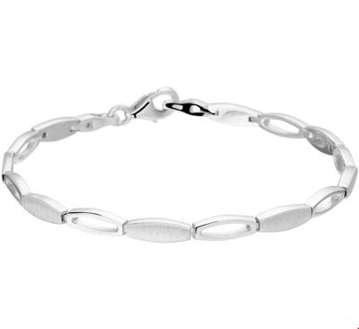 TFT Armband Zilver Poli/mat 4,2 mm 19 cm