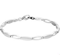 TFT Armband Zilver Poli/mat 4,2 mm 19 cm - thumbnail
