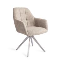Jesper Home Noto eetkamerstoel Biscuit Beach turn steel - thumbnail