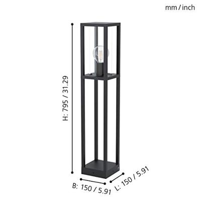 Eglo Zwarte staande lampCascinetta - 98715