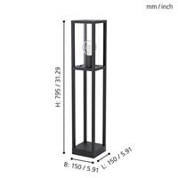 Eglo Zwarte staande lampCascinetta - 98715 - thumbnail