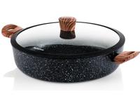 Westinghouse Hapjespan 28 cm Zwart Marmer Hout - thumbnail