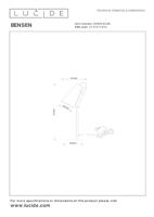 Lucide BENSEN - Tafellamp - 1xE14 - Grijs - thumbnail