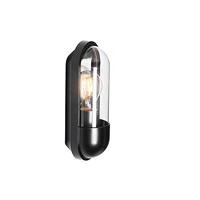 QAZQA Moderne buiten wandlamp zwart IP54 - Stockholm - thumbnail