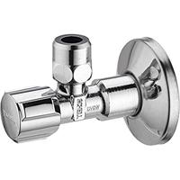Kirchhoff SCHELL-haakse-kraan 1/2" ET x 3/8" x 10 mmQ, met rozet, zelfdichtend - 49170699 - thumbnail
