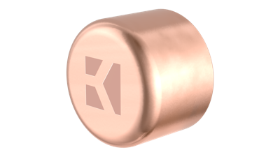 Kirchhoff Koperen eindkap, blank, 28 mm, 1 socket (5301) - 98920500