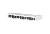 Metz Connect 130861-1602-E 16 poorten Netwerkpatchpaneel 483 mm (19) Zonder connectoren Wit Niet ingericht - thumbnail