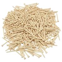 VidaXL 1000 st golftees 54 mm bamboe - thumbnail