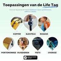 Lifemate Life Tag - Android keyfinder/locatietag - Android/Google Find My Device - 4-pack - thumbnail