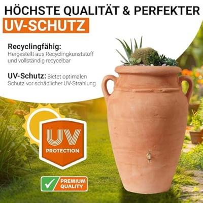Garantia Regenton ANTIQUE amphora Terracotta 360 liter - thumbnail