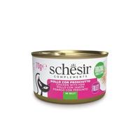 SCHESIR Chicken with ham in jelly - nat kattenvoer - 70g - thumbnail